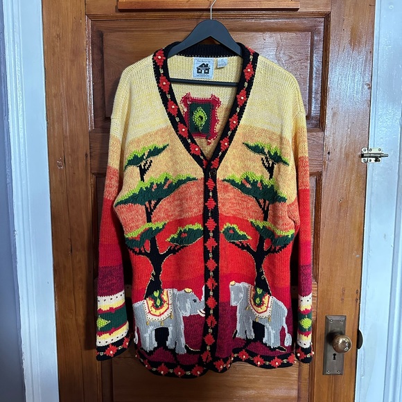 Storybook Knits Elephant Cardigan - Picture 1 of 3